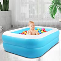 InLoveArts Piscina Hinchable Cuadrada Juguete de rociado de Agua de Juego al Aire Libre de Verano para Familia niños…